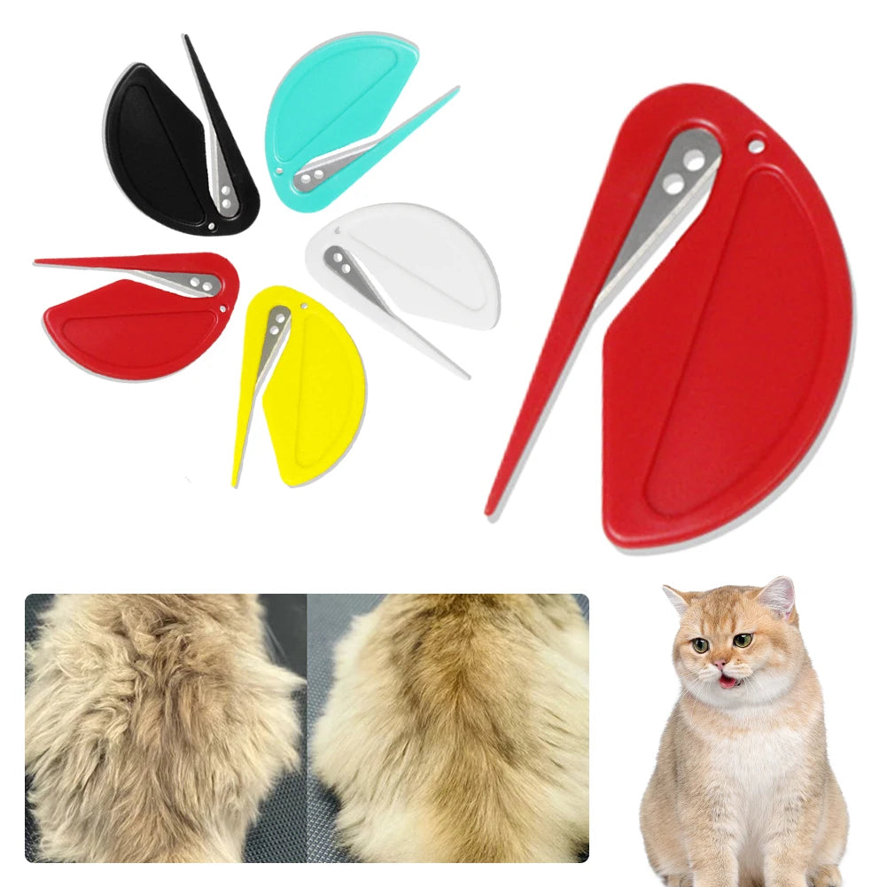 Knotting Comb Pet Grooming Brush Hair Removal Tool Puppy Kitten Brush Blade Comb for Removing Tangled and Grooming Knotted Hair