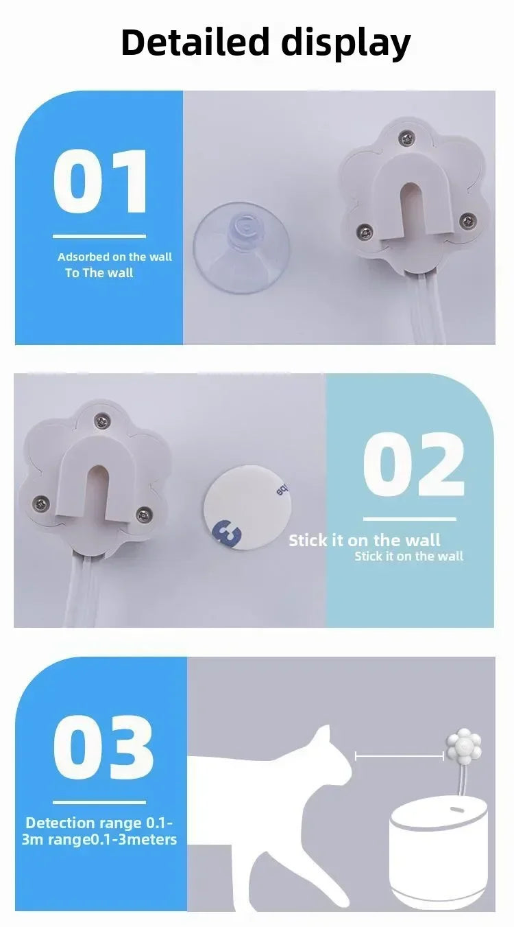 Smart USB Pet Water Dispenser with Motion Sensor – Automatic Cat & Dog Drinking Fountain