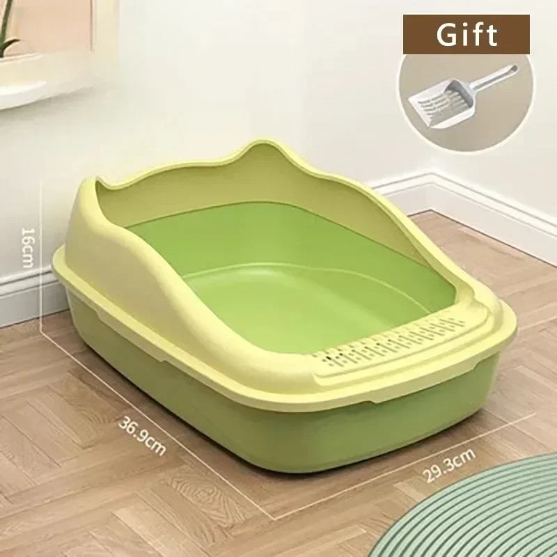 Small Cat Litter Box – Compact Pet Sandbox for Kittens with Anti-Splash Design