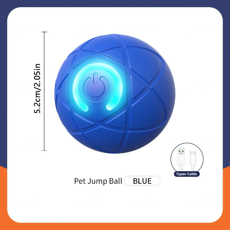 Smart Electronic Dog Toy Ball – USB Rechargeable Interactive Moving Ball for Pets