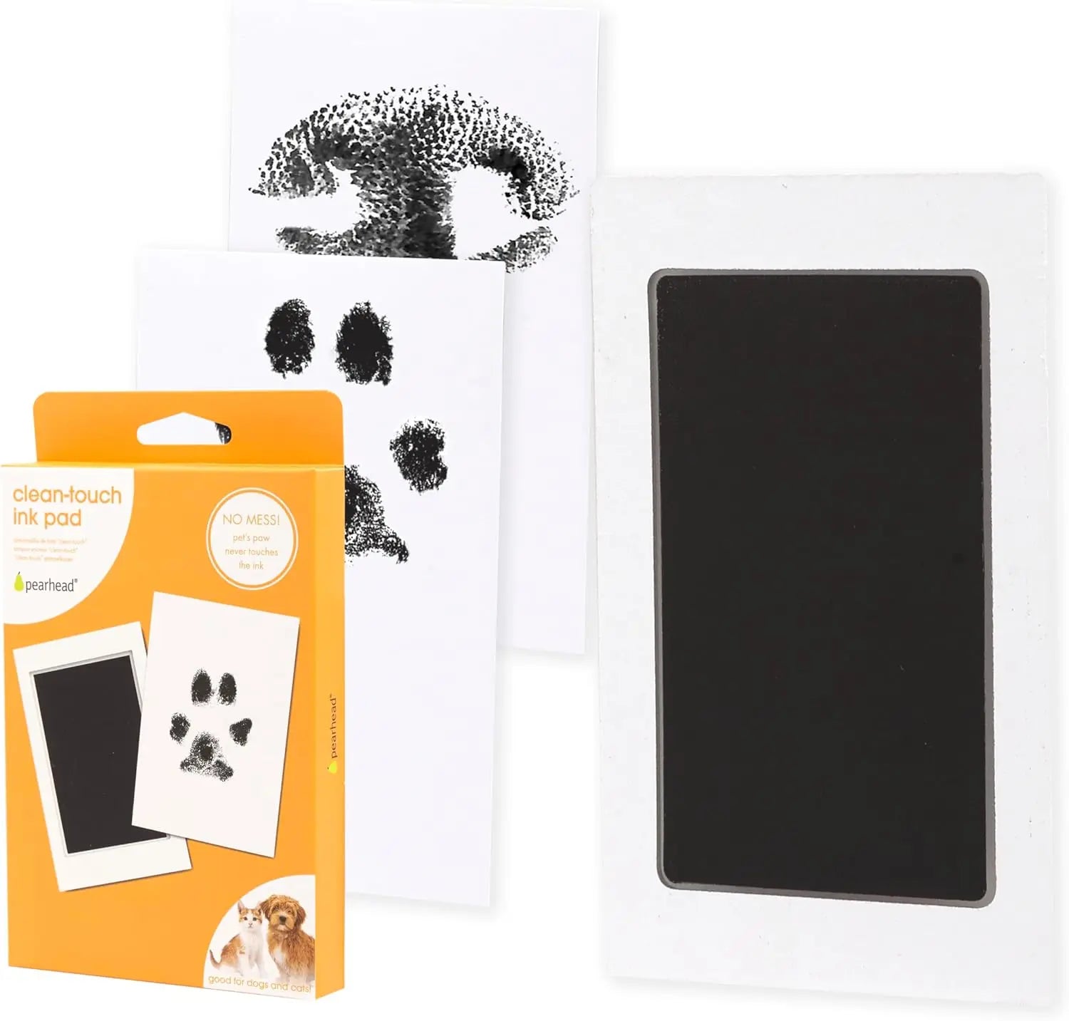 Paw Print Ink Pad Kit – Clean Touch Keepsake for Dogs & Cats, DIY Inkless Paw & Nose Print Set