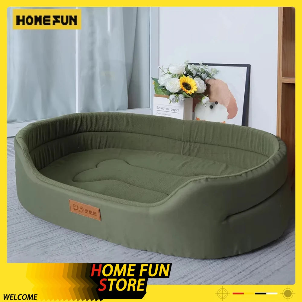 Square Waterproof Dog Bed – Custom Size, Washable & Anti-Mite Pet Sofa