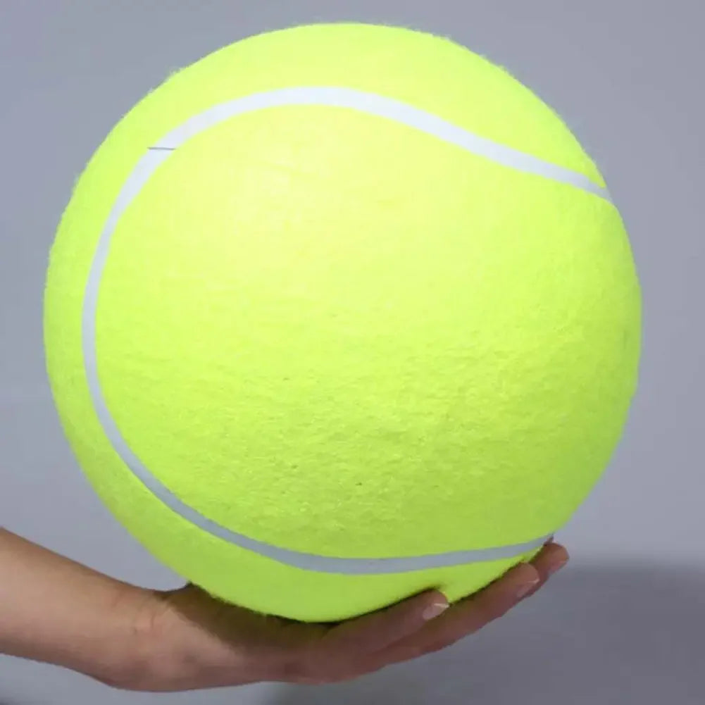 9.5" Giant Inflatable Tennis Ball – Dog Chew & Interactive Toy