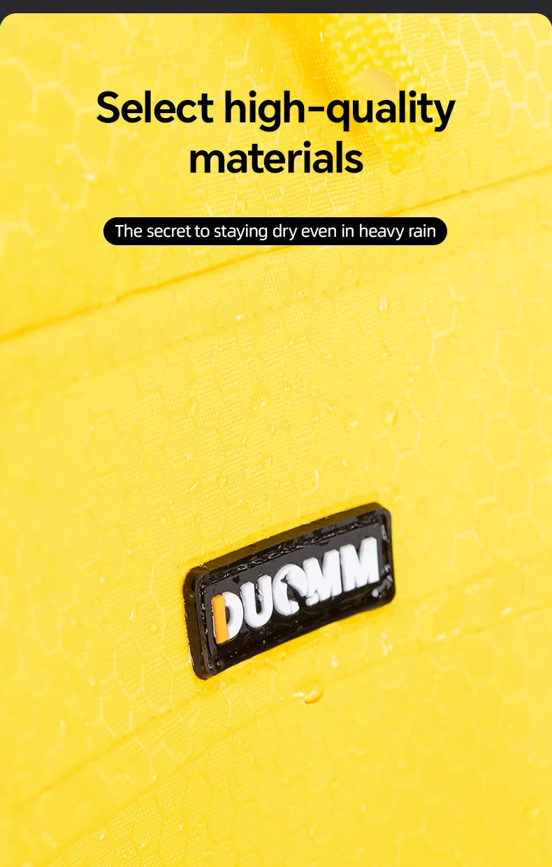 Large Dog Raincoat – Waterproof Reflective Hooded Yellow Jacket