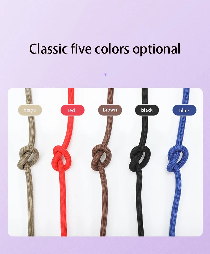 Braided Rope Dog Slip Leash – Adjustable Training Lead for Small & Medium Dogs