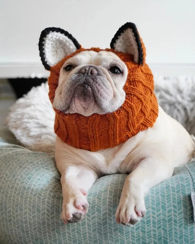 Christmas Elk Dog Hat – Knitted Warm Windproof Pet Headgear