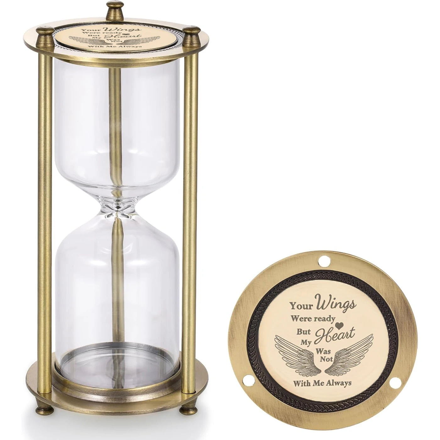 Hourglass Cremation Urn – Timeless Keepsake for Ashes, Fillable Pet & Memorial Urn