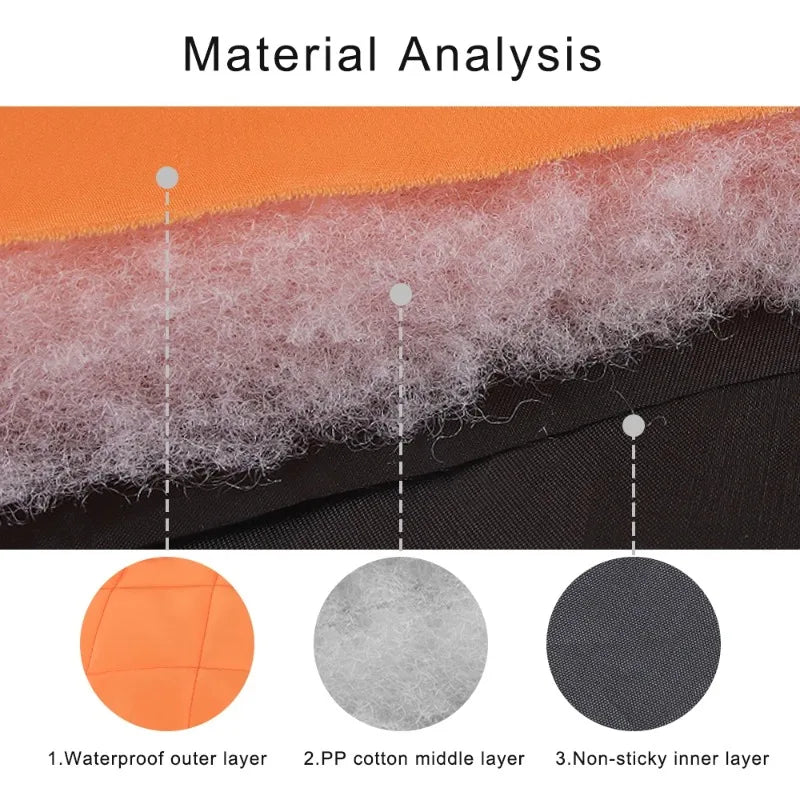 Winter Dog Down Jacket – Waterproof Reflective Coat with High Collar for Medium & Large Dogs