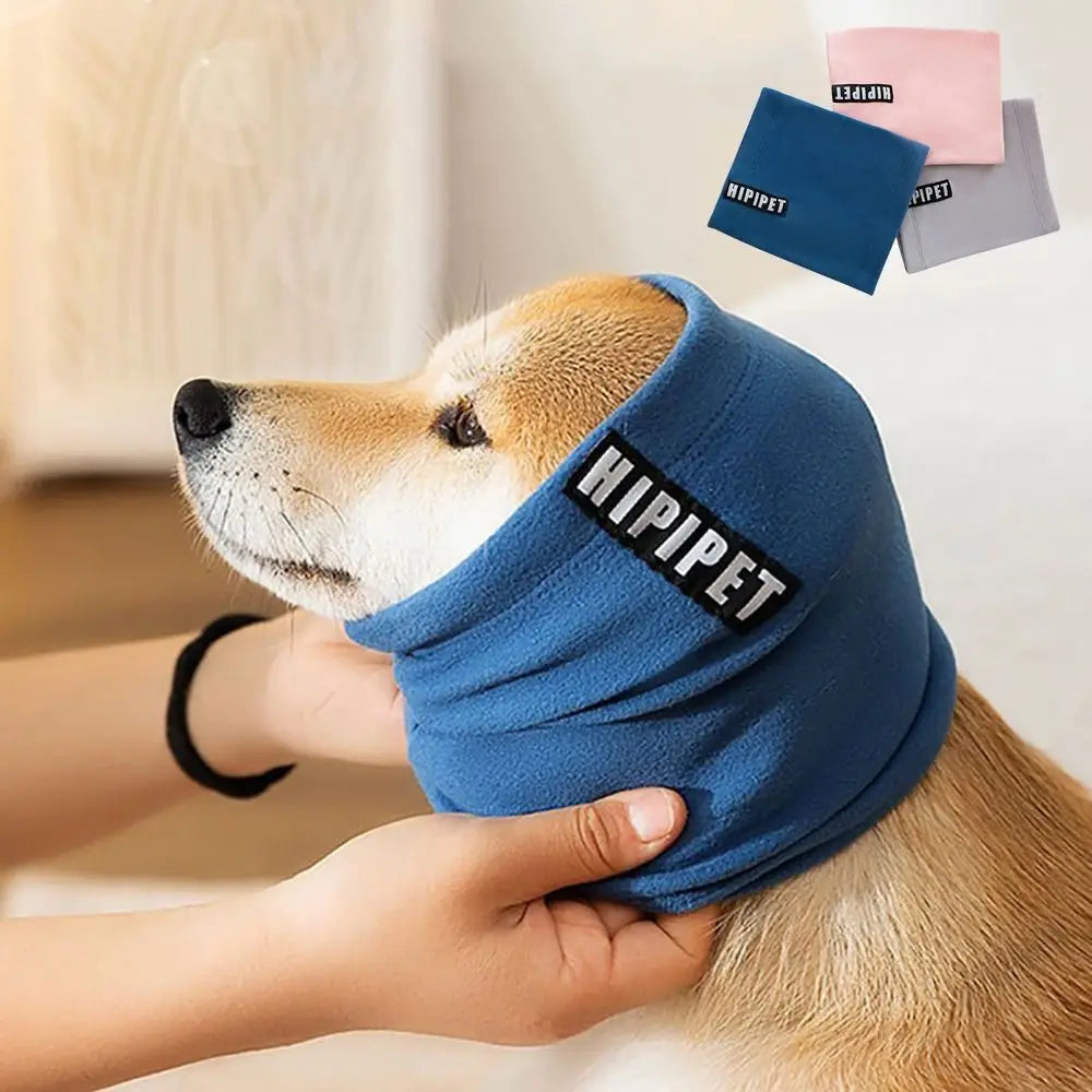Dog Grooming Earmuffs – Soft Noise-Proof Pet Ear Cover for Bath & Drying