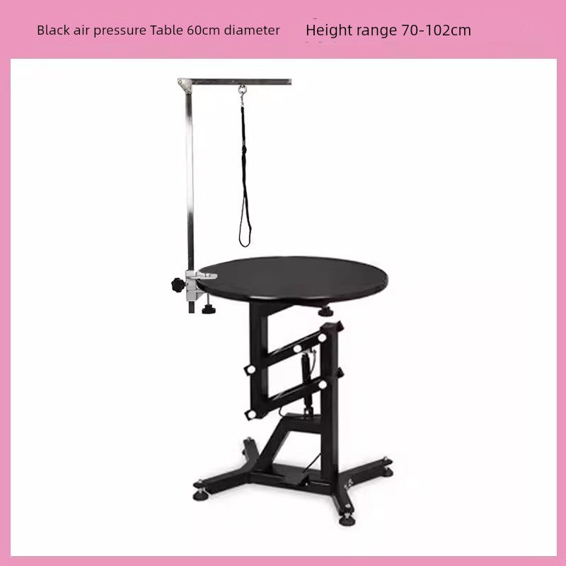 Adjustable Hydraulic Pet Grooming Table – Rotating Round Beauty Table for Small & Medium Dogs & Cats