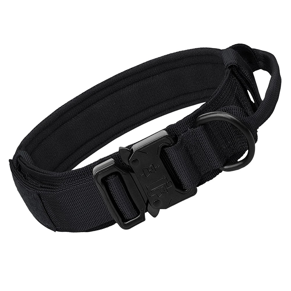 Tactical Dog Collar with Handle – Military Training Collar for Medium & Large Dogs