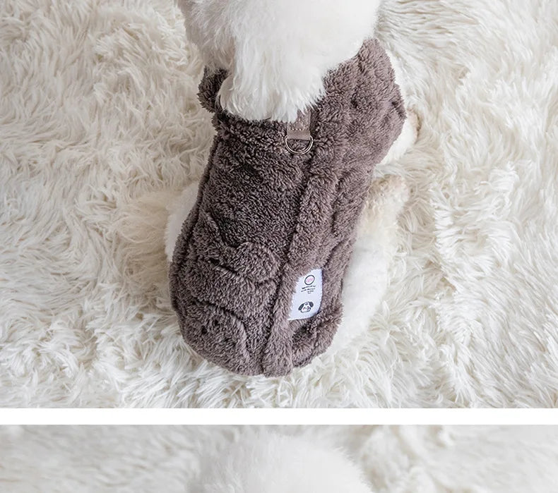 Soft Fleece Dog Sweater – Winter Warm Pullover for Small Dogs & Kittens