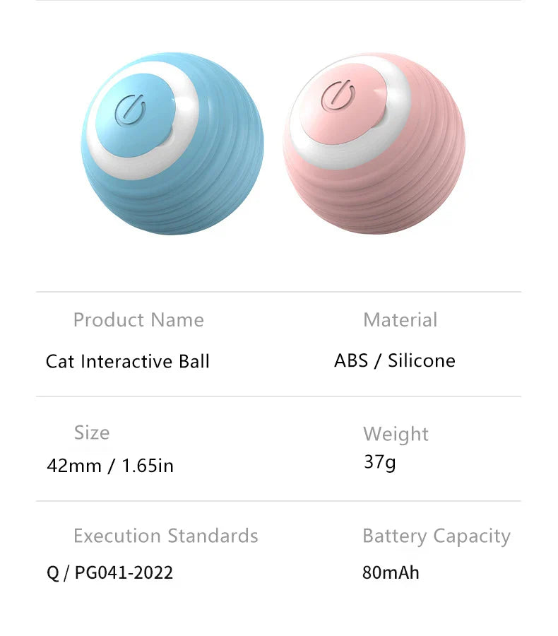 2PCS Smart Cat Toys – Auto Rolling Interactive Ball Set
