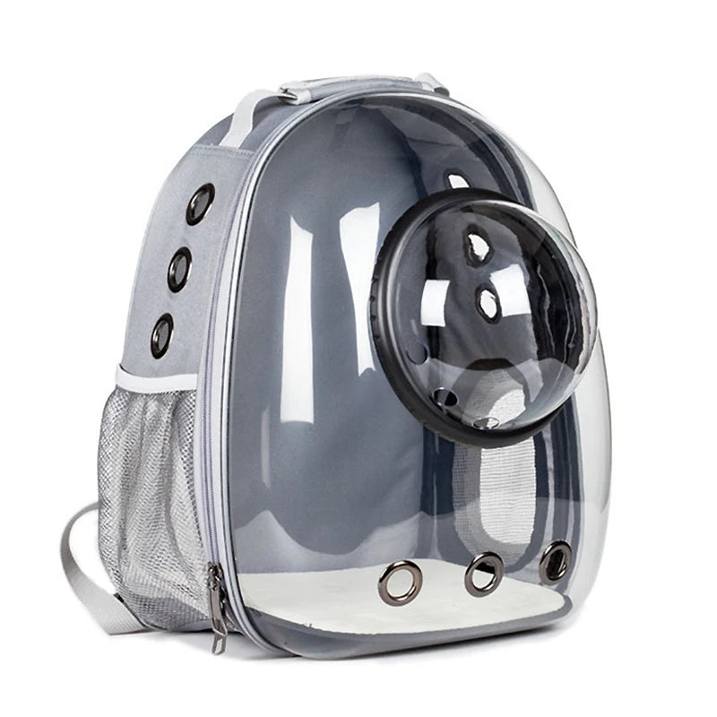 Pet Capsule Backpack – Transparent Cat & Dog Carrier Bag