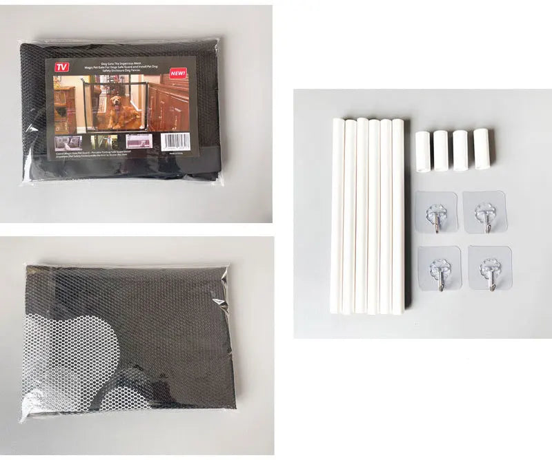Portable Pet Safety Barrier – Folding Breathable Mesh Fence for Dogs & Cats