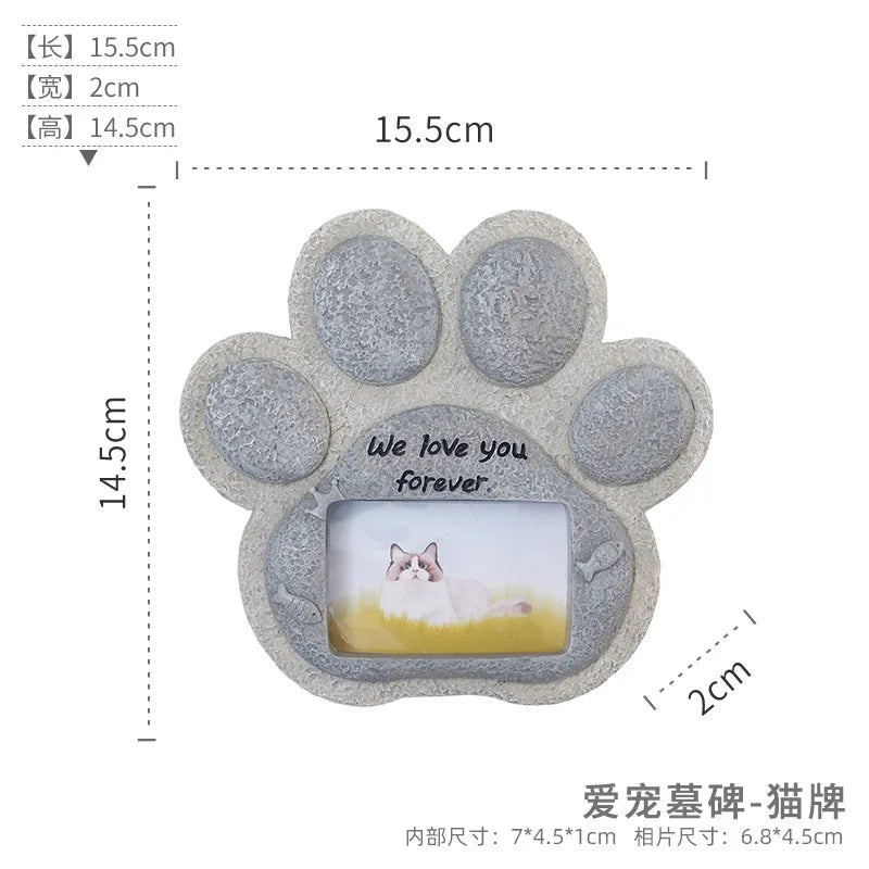 Pet Memorial Gifts for Dogs Cat, Pet Grave Markers with Photo Frames, Loss of Dog Sympathy Gift, Death Sympathy Bereavement