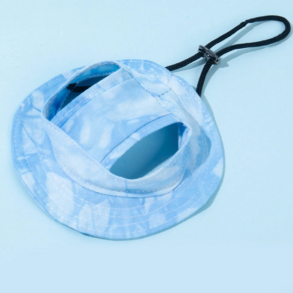 Pet Baseball Cap – Adjustable Summer Hat with Ear Holes for Small & Medium Dogs & Cats