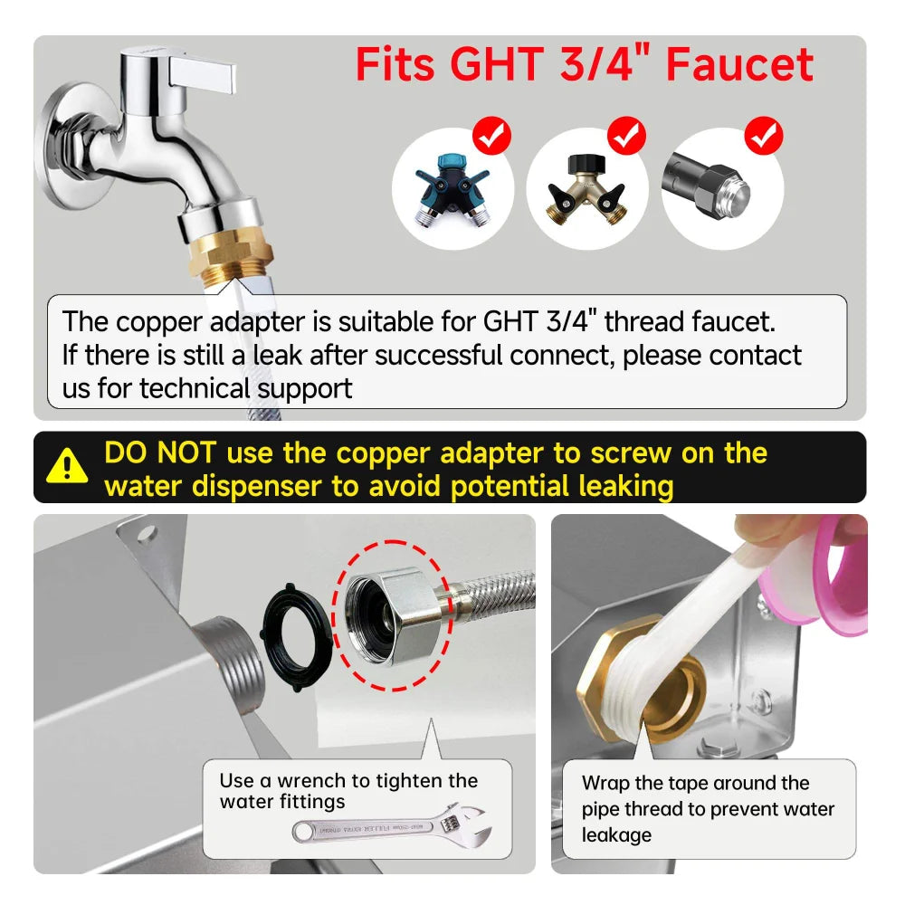 Automatic Stainless Steel Pet Water Dispenser – 304 Steel Dog & Cat Fountain