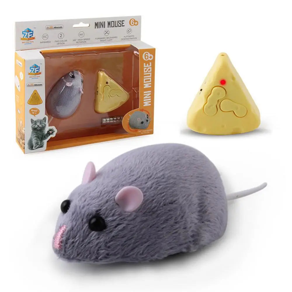 Interactive Remote Control Mouse Toy for Cats – Simulation Infrared RC Pet Toy
