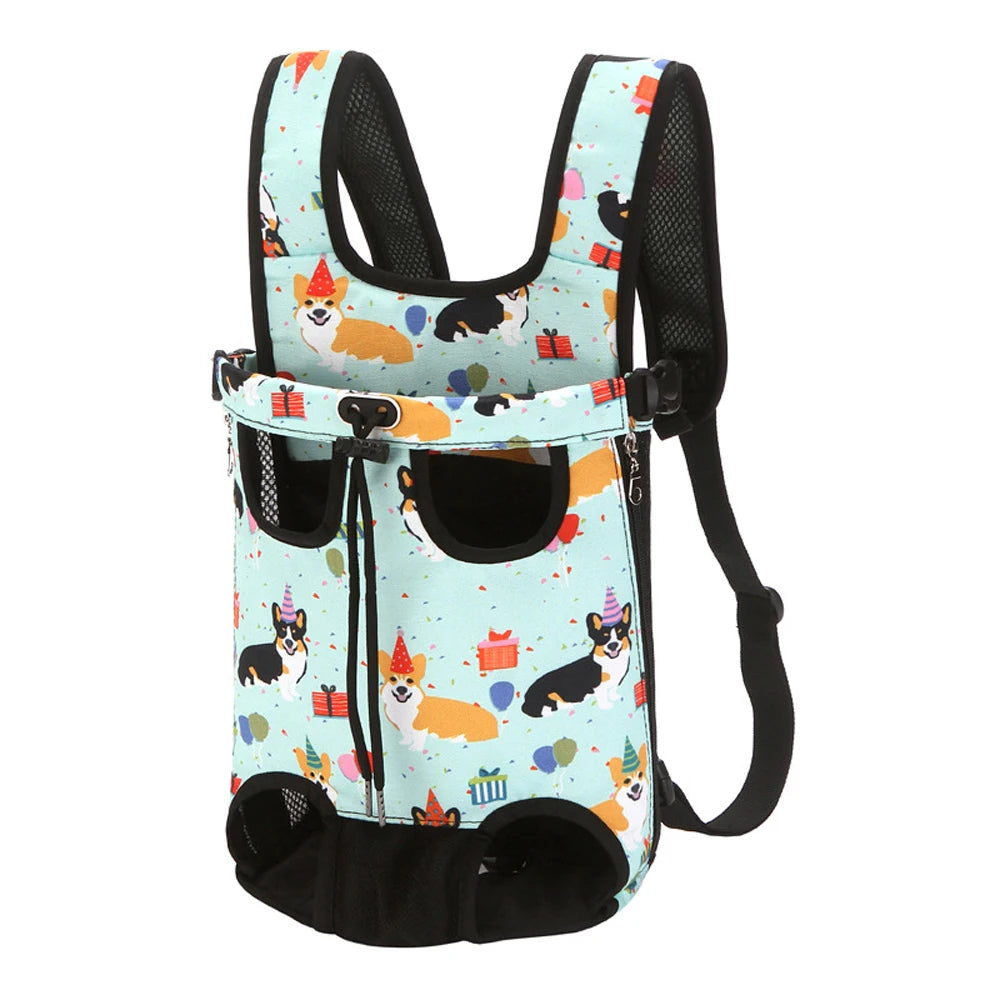 Outdoor Camouflage Dog Backpack – Breathable Pet Carrier for Travel & Transport
