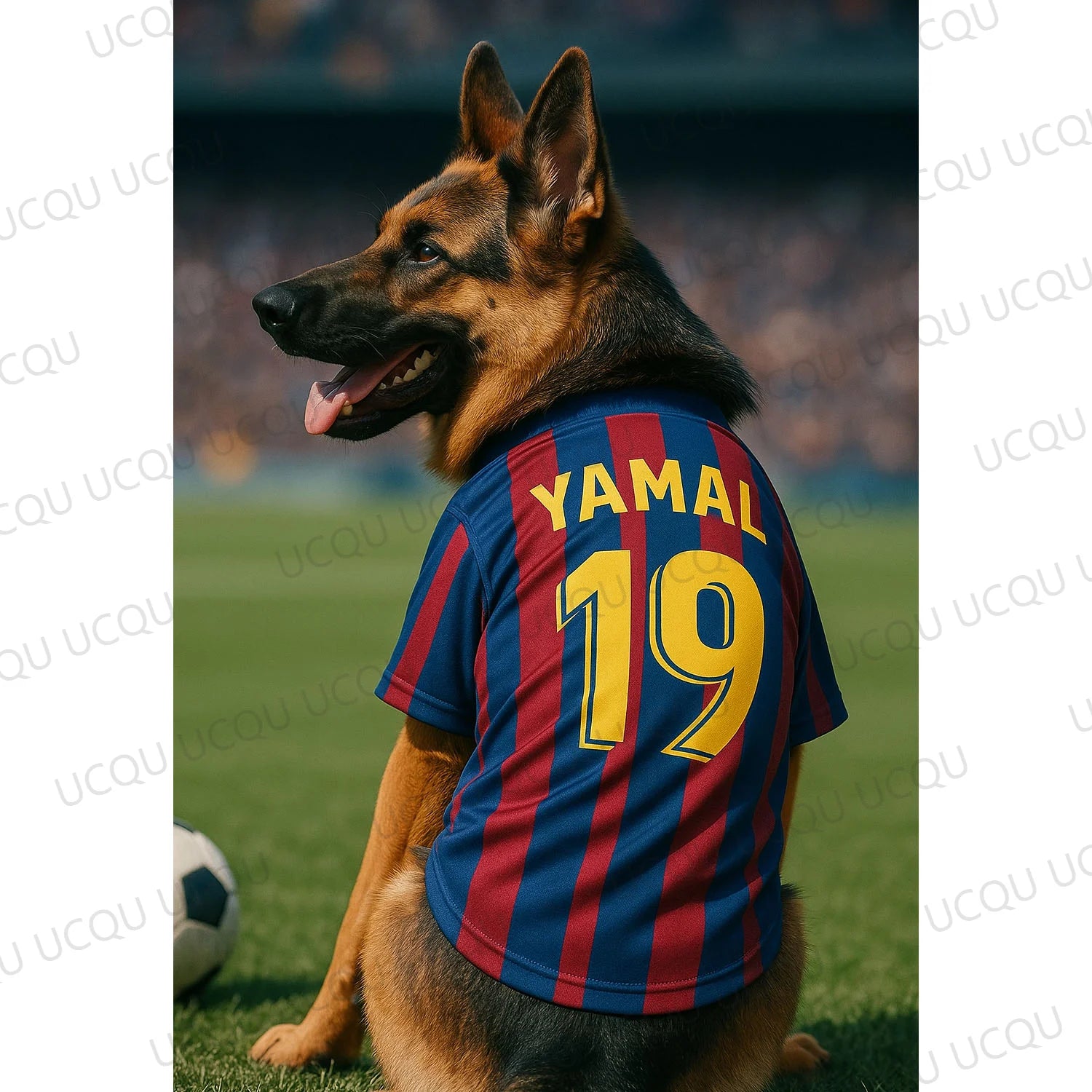 Graffiti Style Pet Jersey – Yamal 19 Football Vest for Dogs & Cats