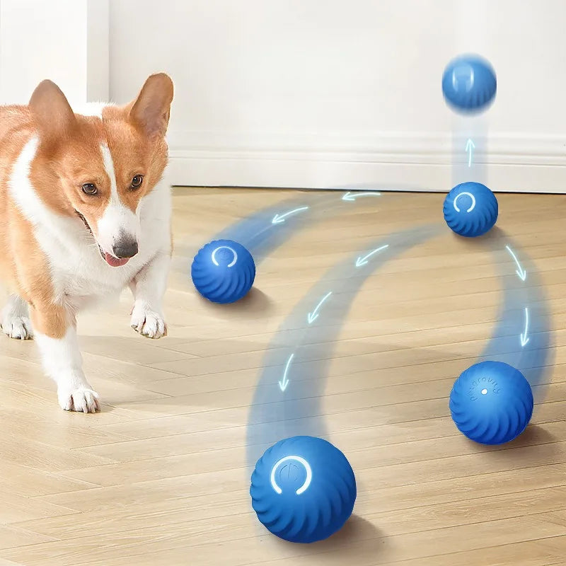 Smart Interactive Dog Toy Ball – USB Rechargeable, Automatic Jumping & Rotating