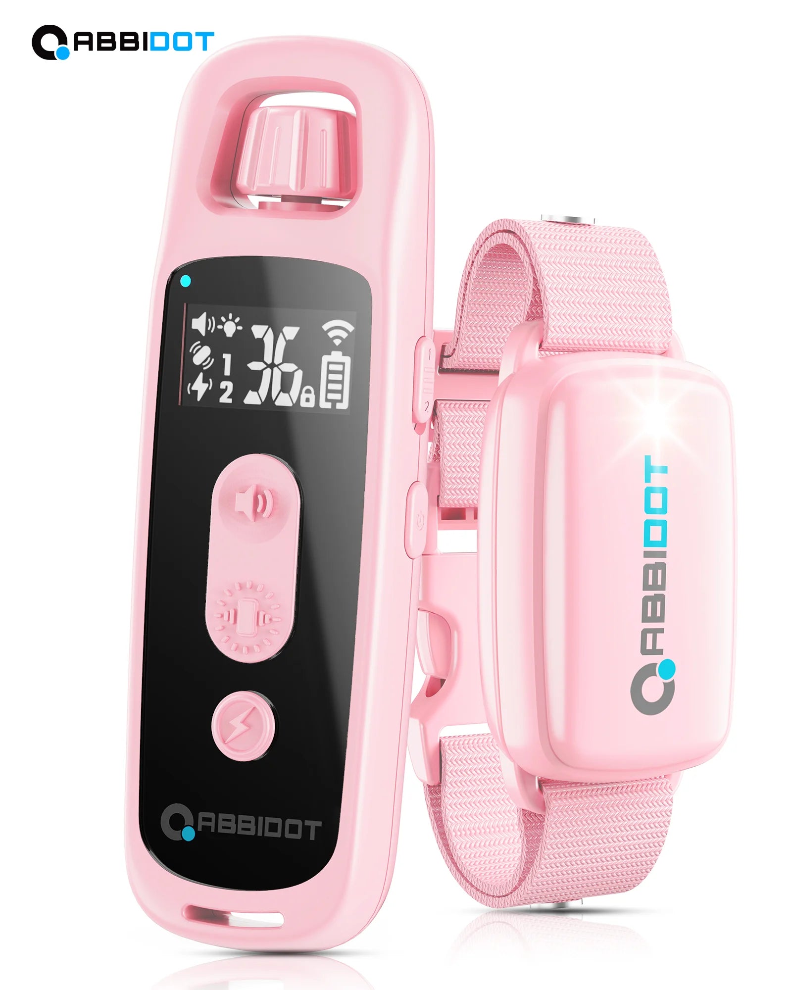 ABBIDOT T30 Dog Training Collar – 3300ft Remote Rechargeable Shock Collar for Large Dogs