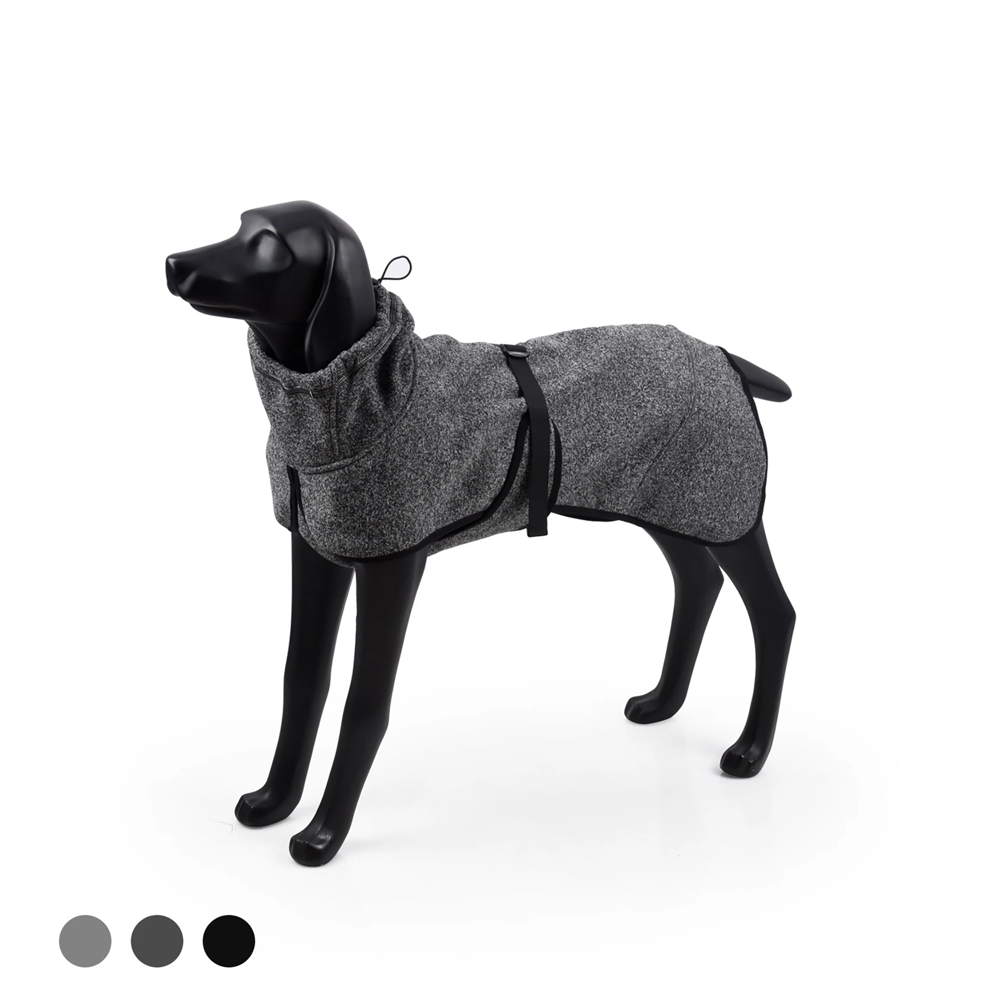 Water-Repellent Softshell Dog Jacket – High Collar Outdoor Coat for Spring & Autumn