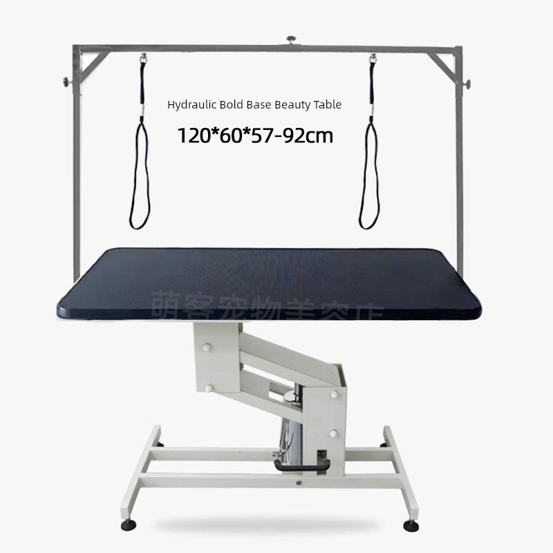 Adjustable Hydraulic Pet Grooming Table – Rotating Round Beauty Table for Small & Medium Dogs & Cats