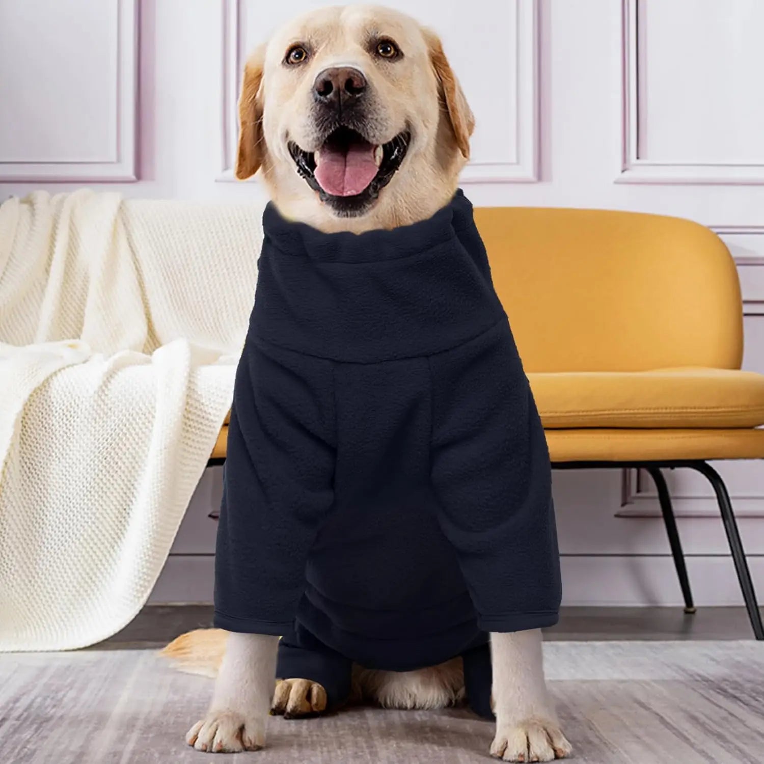 ATUBAN Dog Winter Coat – Soft Fleece Warm Pullover Jacket for Cold Weather