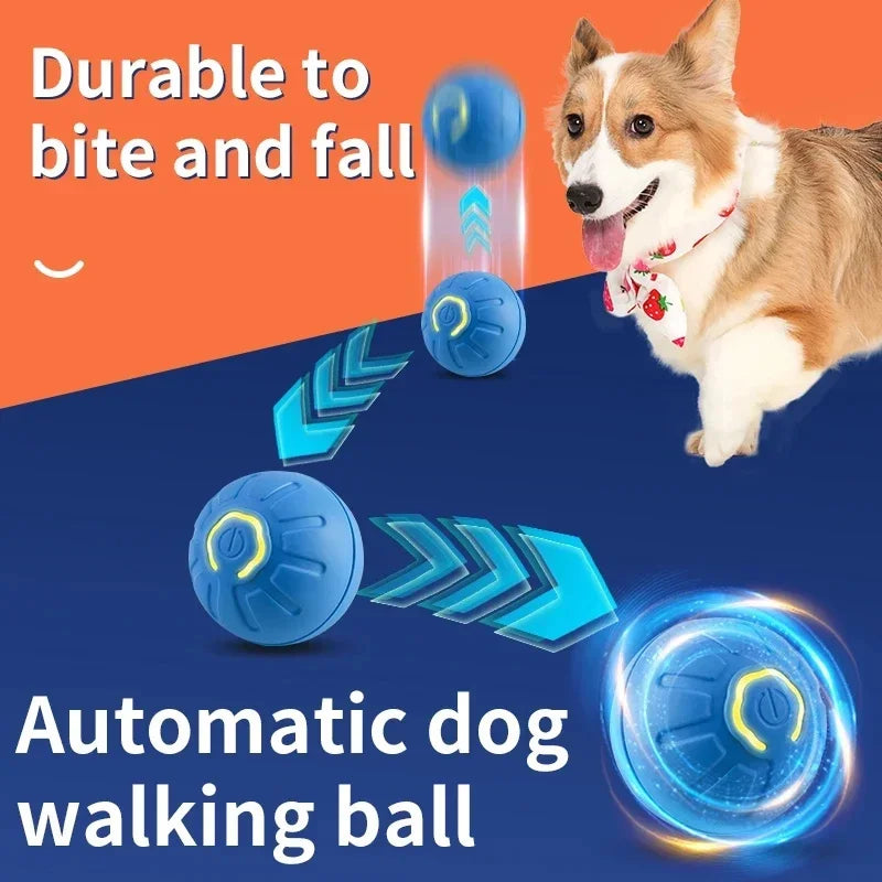 Smart Electronic Dog Toy Ball – USB Rechargeable Interactive Moving Ball for Pets