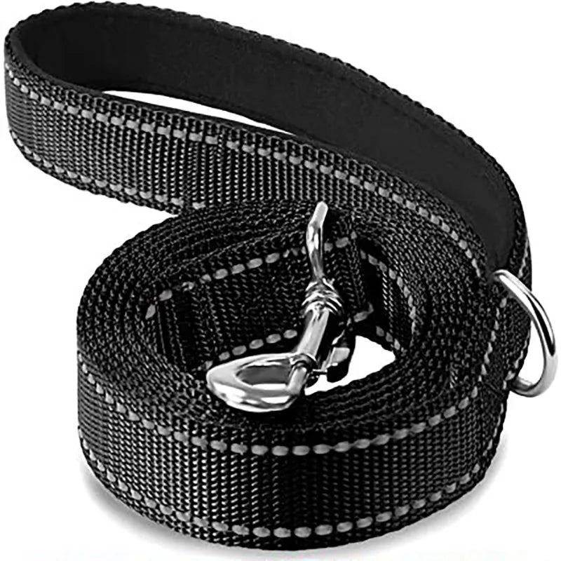Reflective Dog Leash – Durable Night Safety Pet Walking & Training Lead for Dogs and Cats (1.2/1.5/1.8 m)