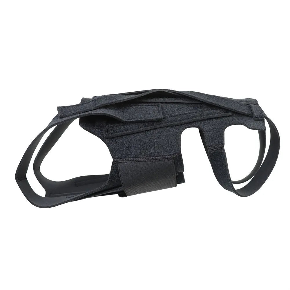 Black Dog Back Support Vest – Adjustable Orthopedic Brace for Injury Recovery