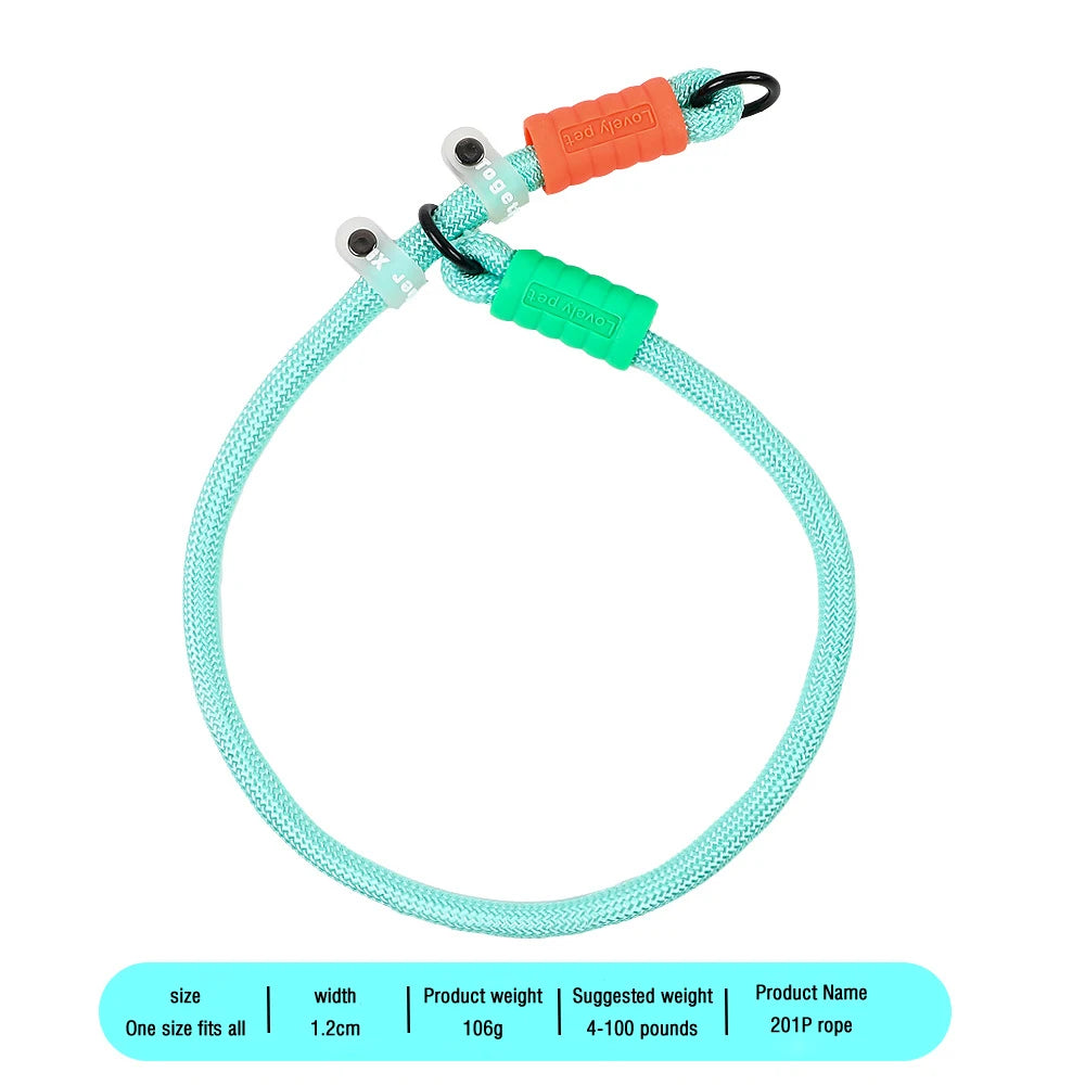 Cotton Candy P-Chain Dog Leash – Anti-Slip, Wear-Resistant Traction Rope