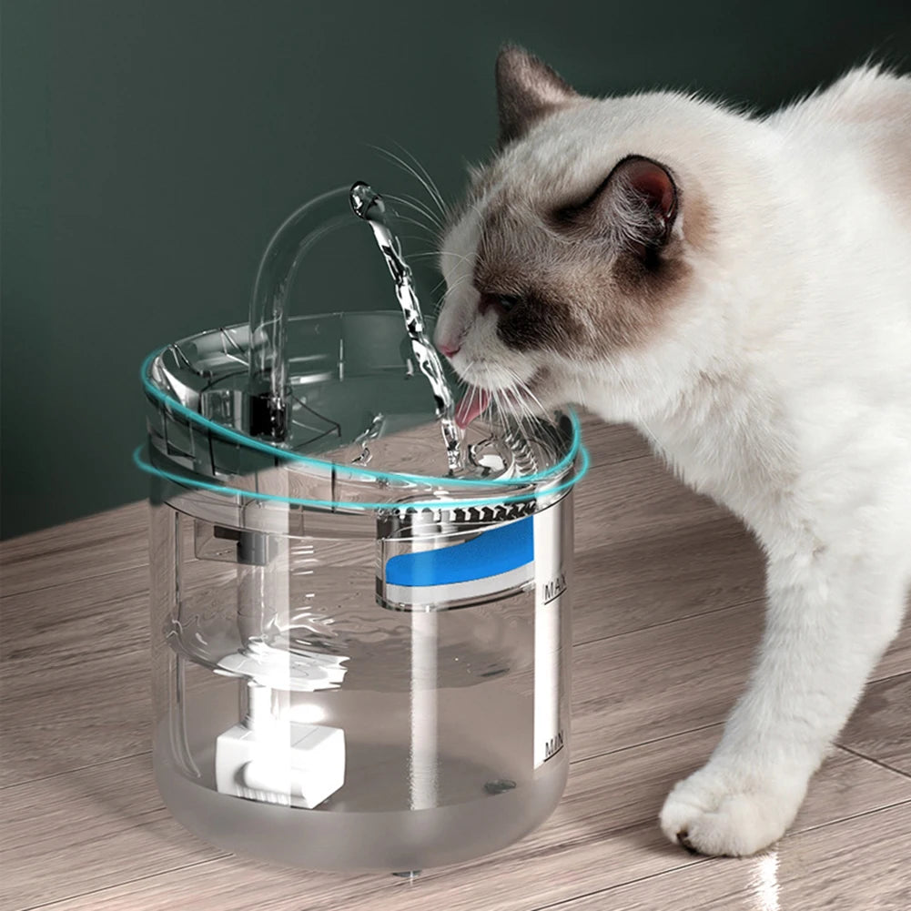 Upgraded Cat Water Fountain Replacement Filter with Pump Cleaning Tool – Activated Carbon Filters for Cats & Dogs