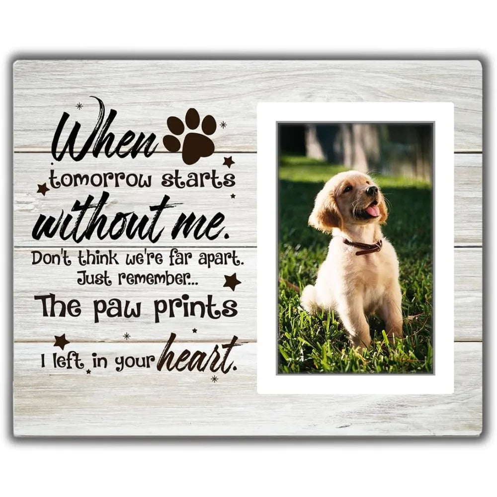 Dog Memorial Picture Frame – 4x6 Pet Loss Sympathy Photo Frame, Pet Memory Frame for Dogs & Cats, Remembrance Keepsake Gift