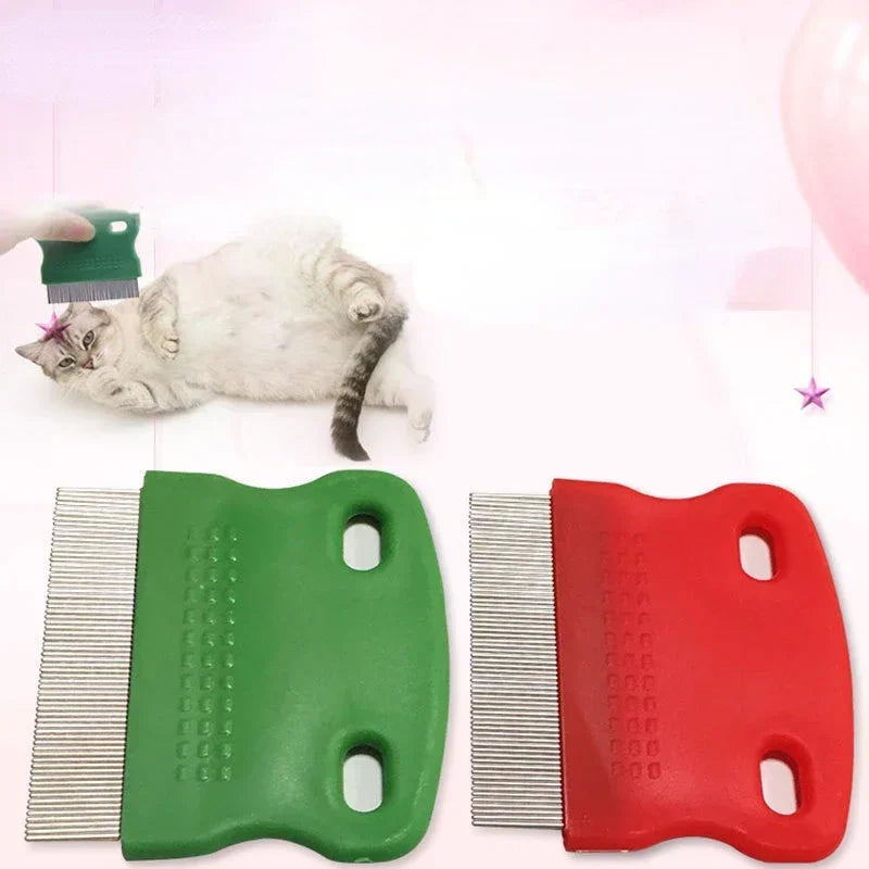 Stainless Steel Pet Grooming Comb – Flea & Fur Removal Brush for Dogs, Cats & Small Pets