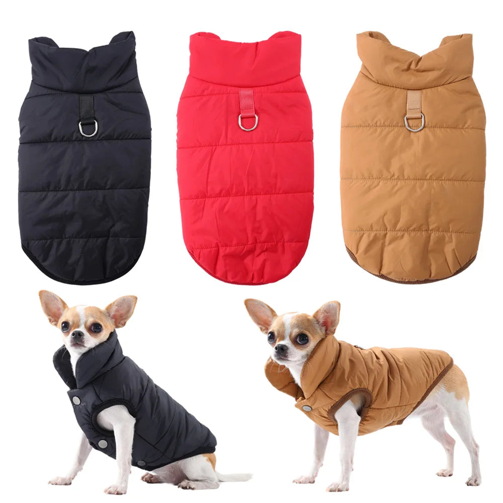 Fashion Pet Winter Coat – Thick Warm Windproof Jacket for Small & Medium Dogs