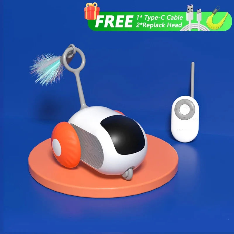 Smart Interactive Cat Toy Car – Automatic Rolling Remote Control Ball Toy