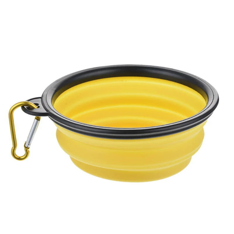 Collapsible Silicone Dog Bowl – 350ml/1000ml Travel Feeder Dish for Food & Water