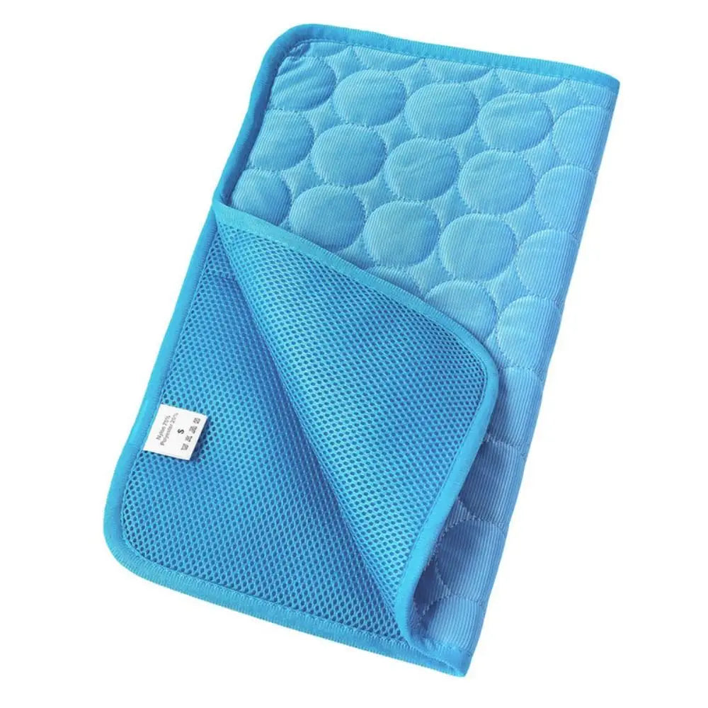 Cool Ice Silk Pet Cooling Mat – Moisture-Proof Summer Sleeping Pad for Dogs, Cats & Small Animals (5 Sizes Available)