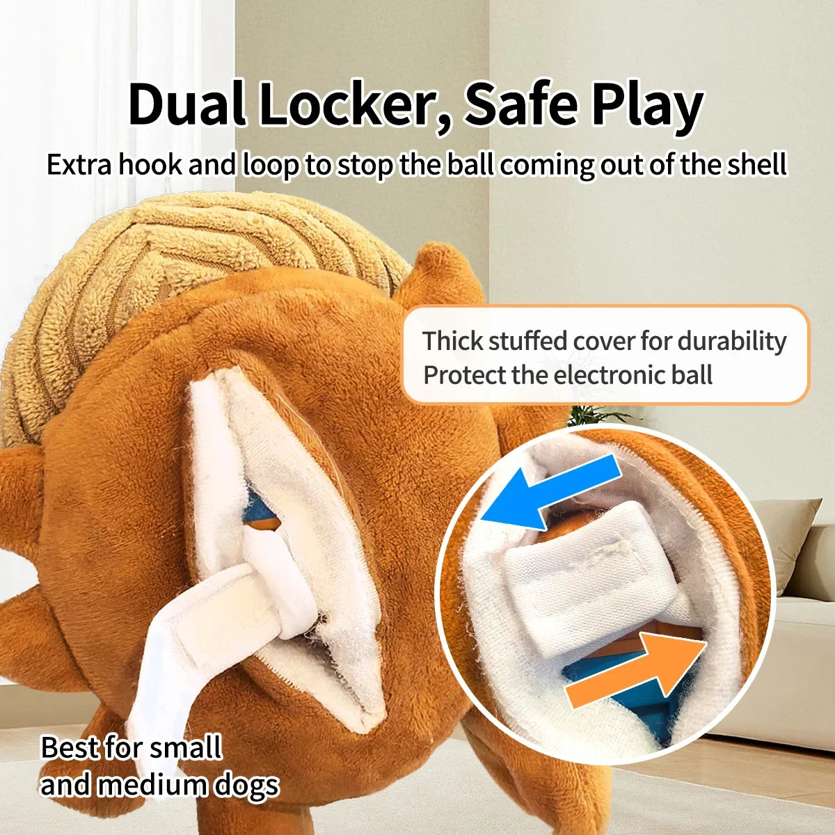 Interactive Plush Dog Toy – Dancing, Chew & Fetch Toy for Small and Medium Dogs