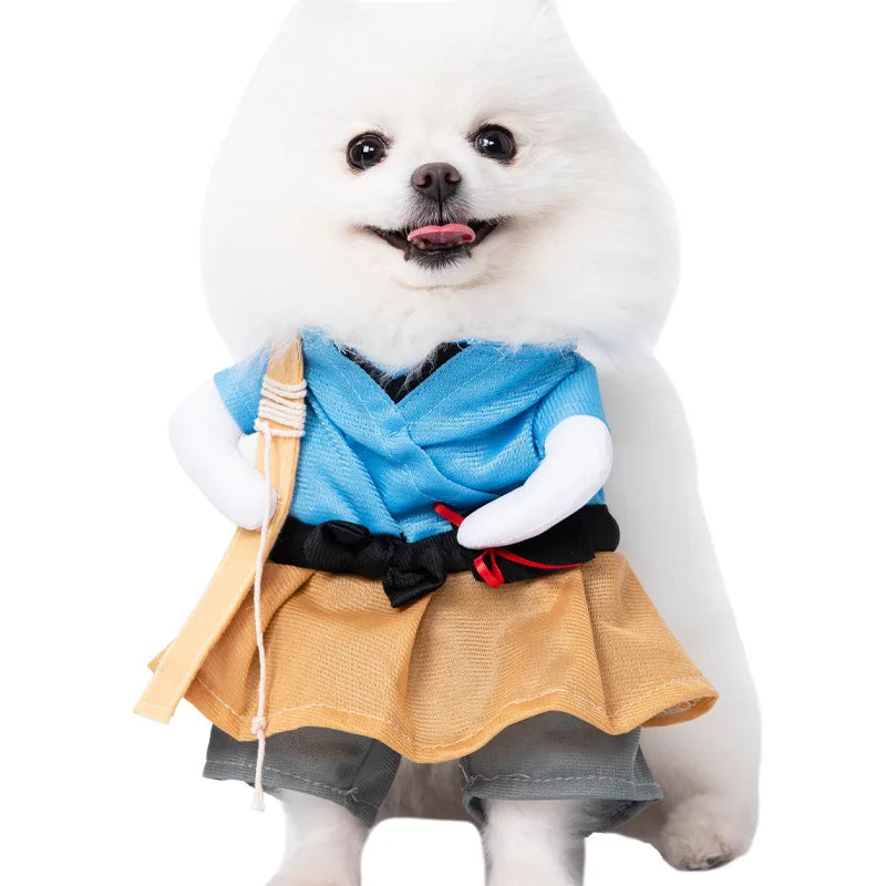 Halloween Dagger Costume – Funny Knife-Holding Outfit for Dogs & Cats