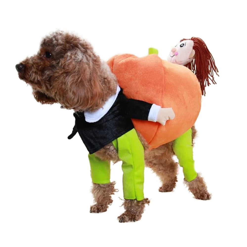 Pumpkin Cosplay Costume – Funny Halloween & Christmas Outfit for Dogs & Cats