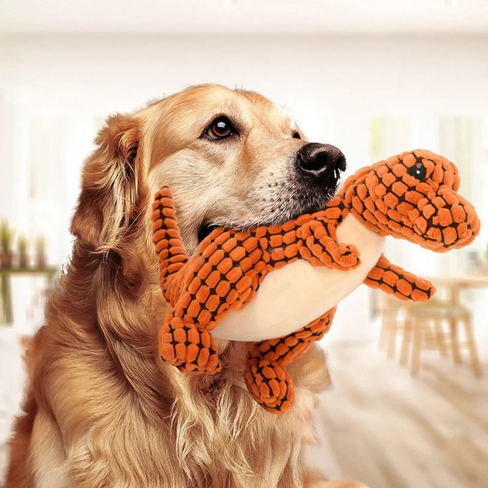 Plush Dinosaur Toy for Cats & Small Dogs – Interactive Chew Toy for Gentle Play & Comfort