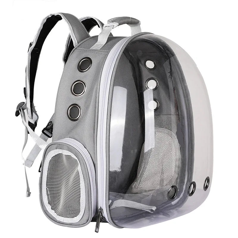 Pet Capsule Backpack – Transparent Cat & Dog Carrier Bag