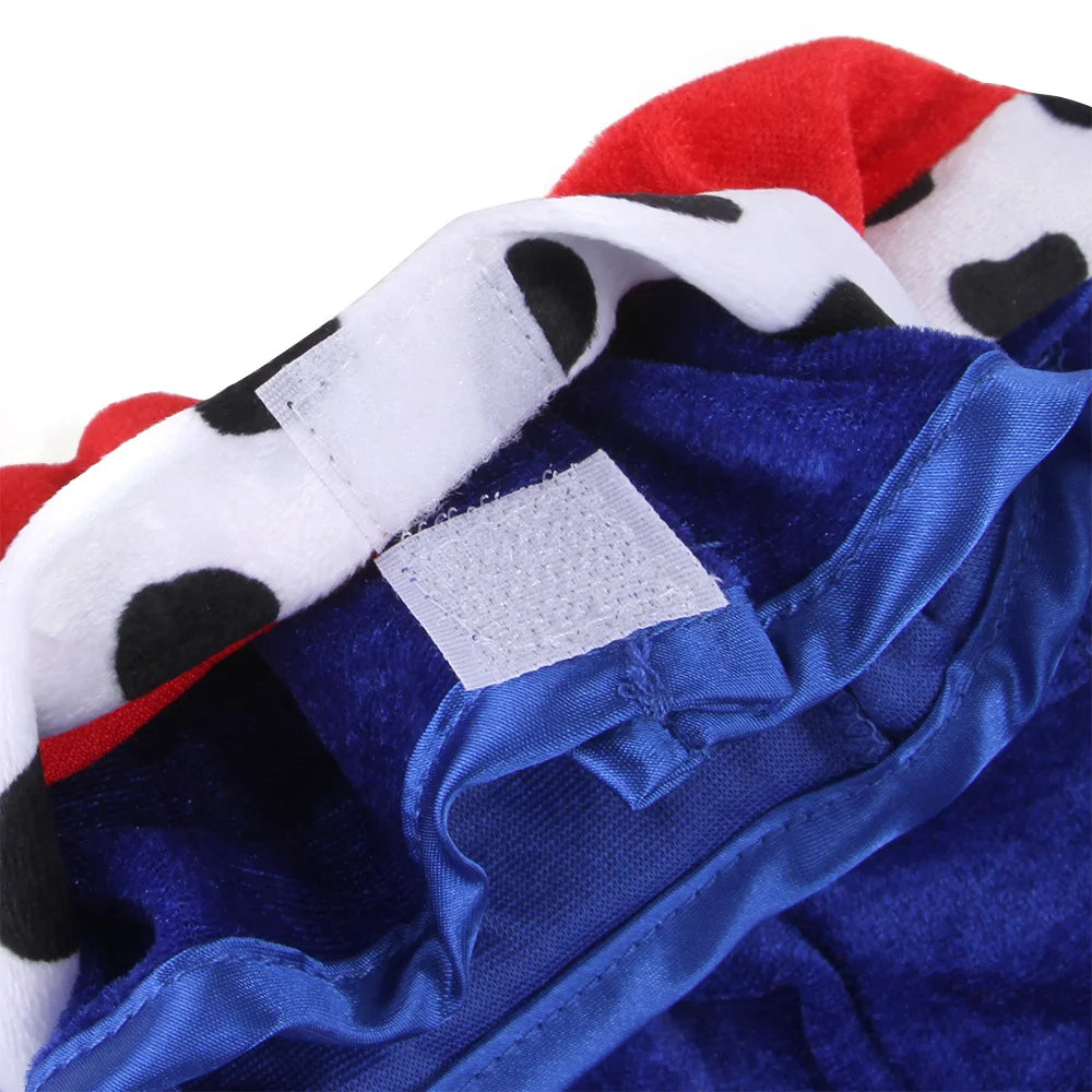 Dog King Costume – Cloak & Hat Set for Medium & Large Dogs