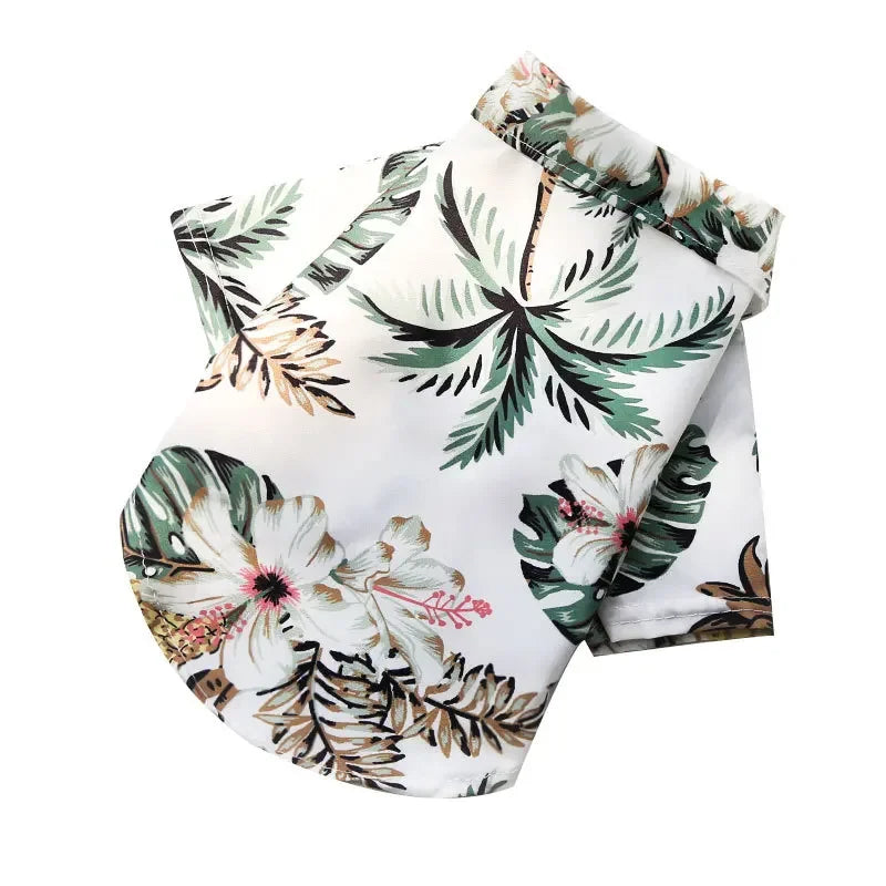 Hawaiian Style Summer Dog Shirt – Beach Vibes Pet Clothing for Small & Medium Dogs
