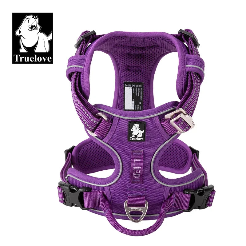 Truelove Reflective No-Pull Dog Harness – Adjustable Safety Vest for Medium & Large Dogs