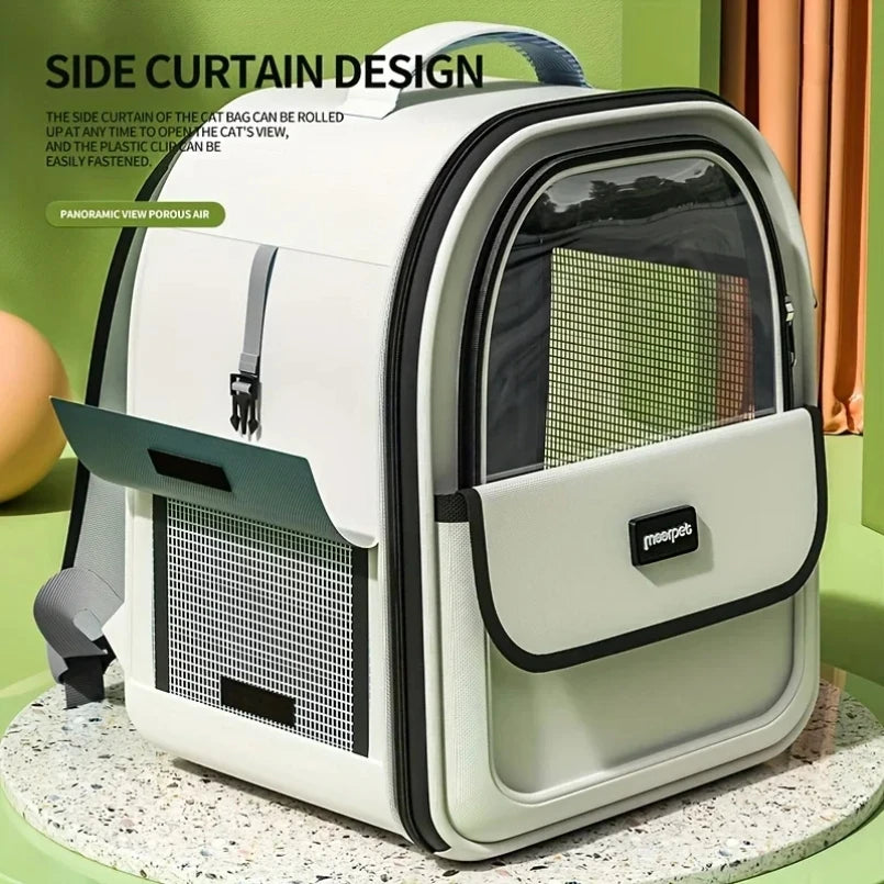 Cat & Dog Space Capsule Carrier Backpack – Breathable Portable Travel Bag